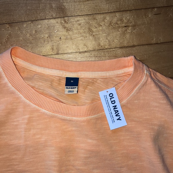 Old Navy Peach Colored Relaxed Fit Tee Shirt Dress Brand New with Tags S⦠- Picture 5 of 11